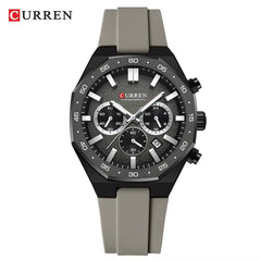 Reloj Curren 8489 Silicona color Gris